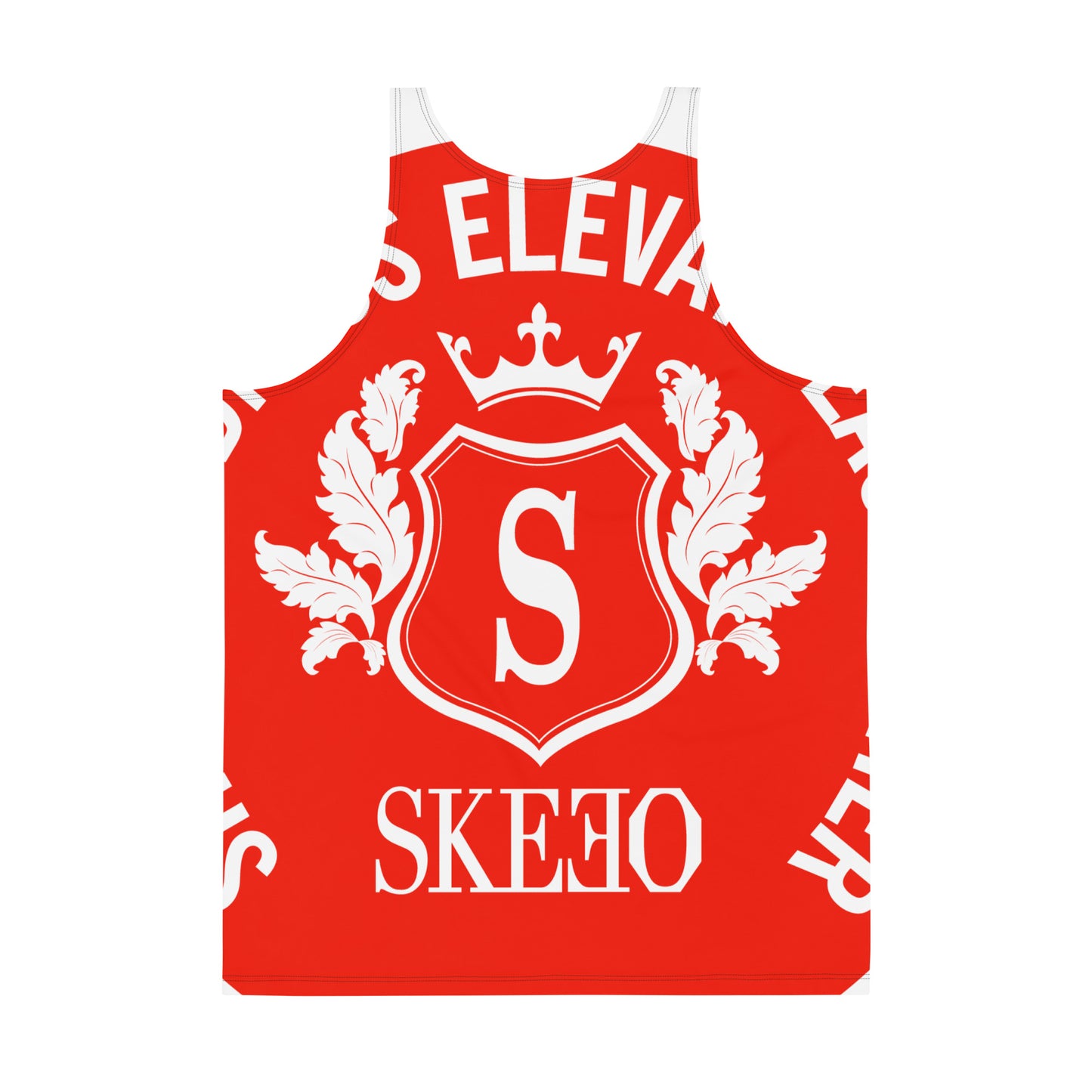 SK White/Red Tank Top