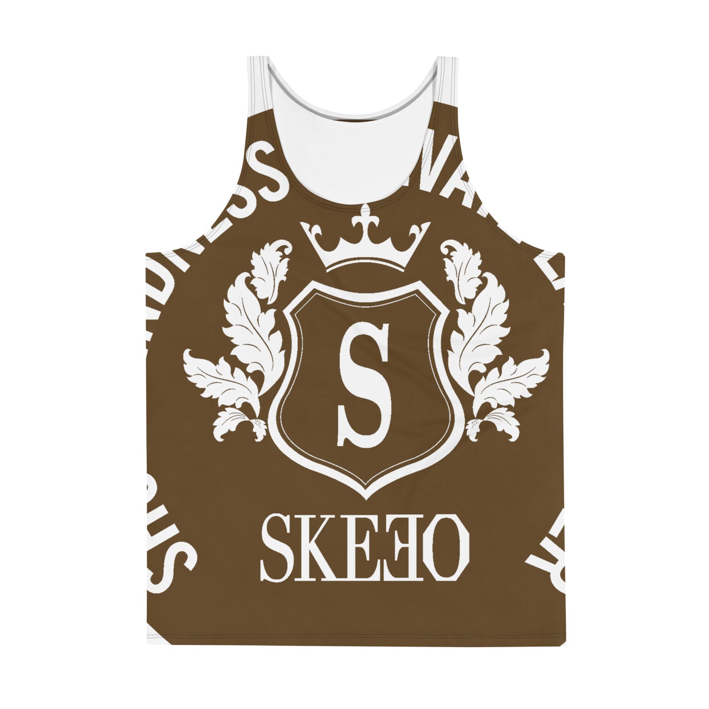 SK Brown/White Tank Top