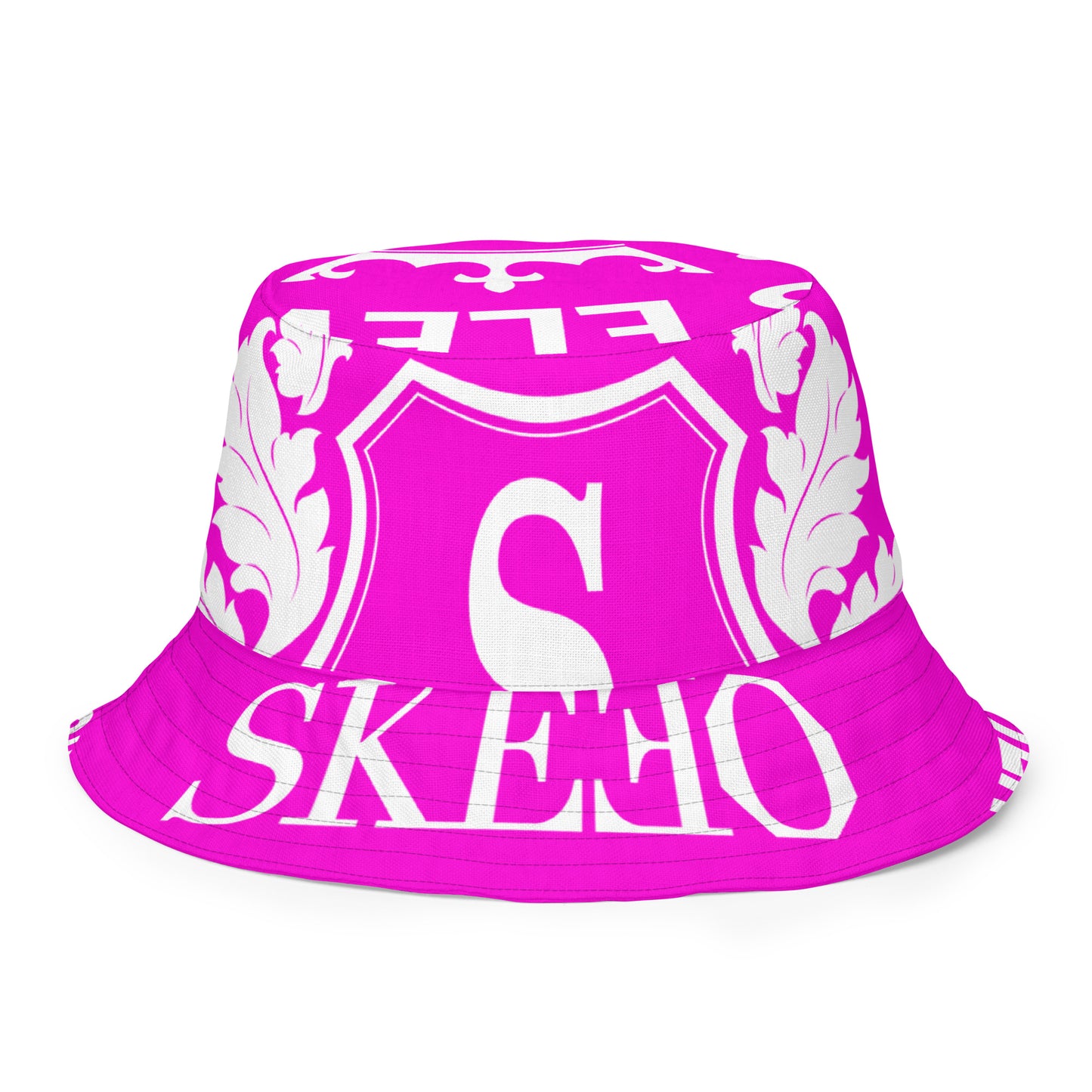 1 ASK Neon Pink Reversible bucket hat