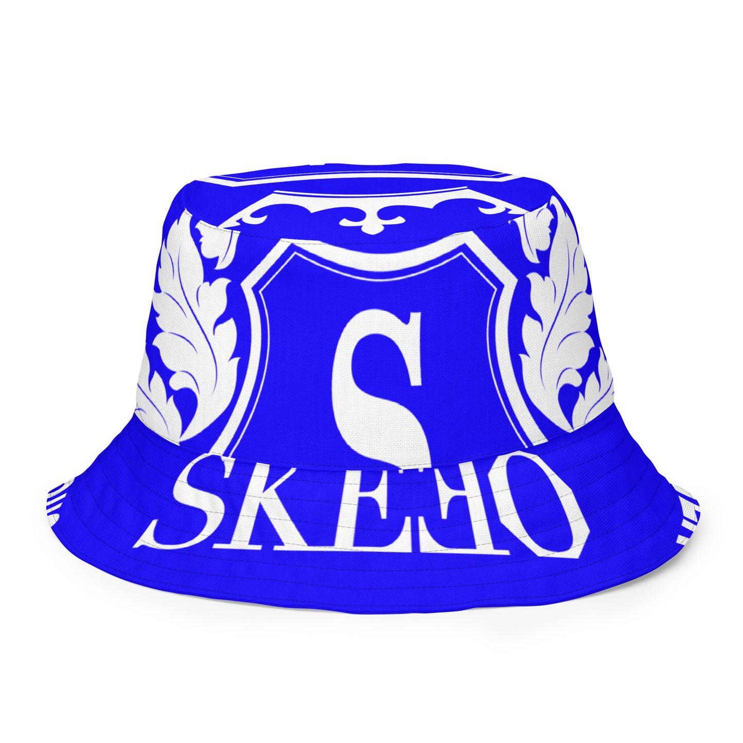 1 ASK Neon Blue Reversible bucket hat