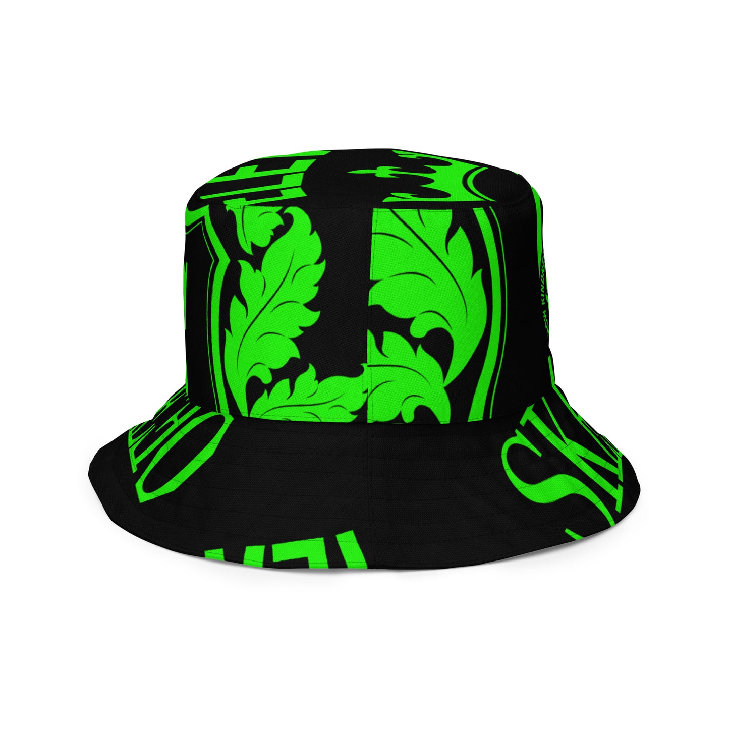 1 ASK Green/Black Gobblin Reversible bucket hat