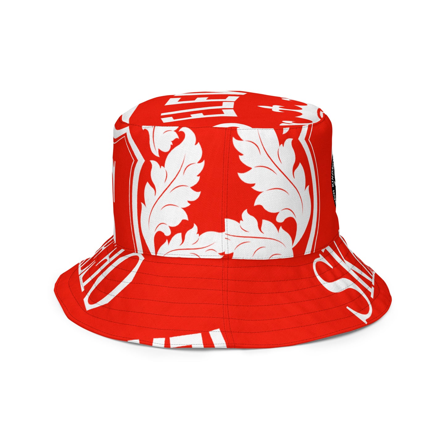 1 ASK White/Red Reversible bucket hat