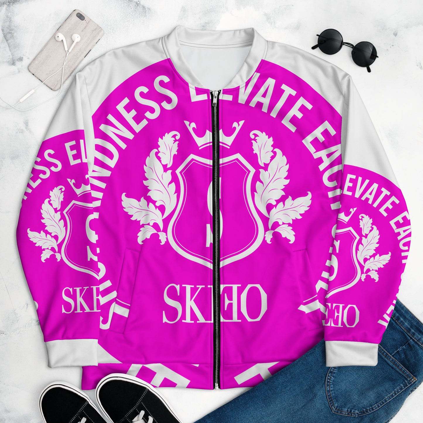 1 ASK Neon Pink Lightweight Summer Jacket
