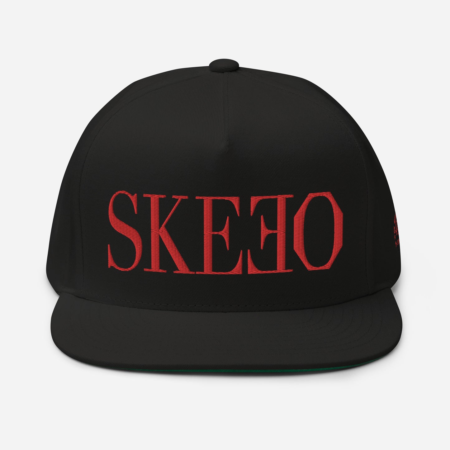 1 ASK White/Red Flat Bill Cap