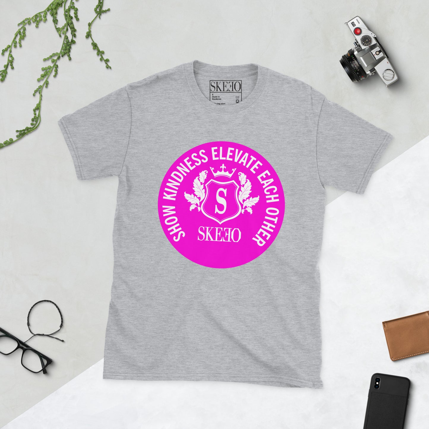 1 ASK Neon Pink Logo T-Shirt