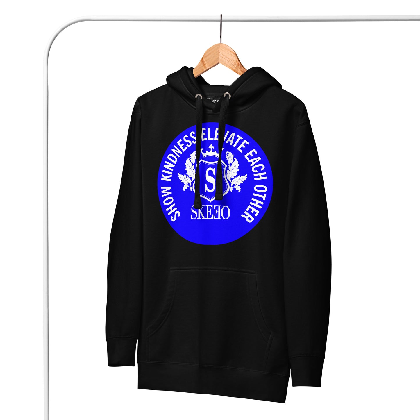 1 ASK Neon Blue Hoodie