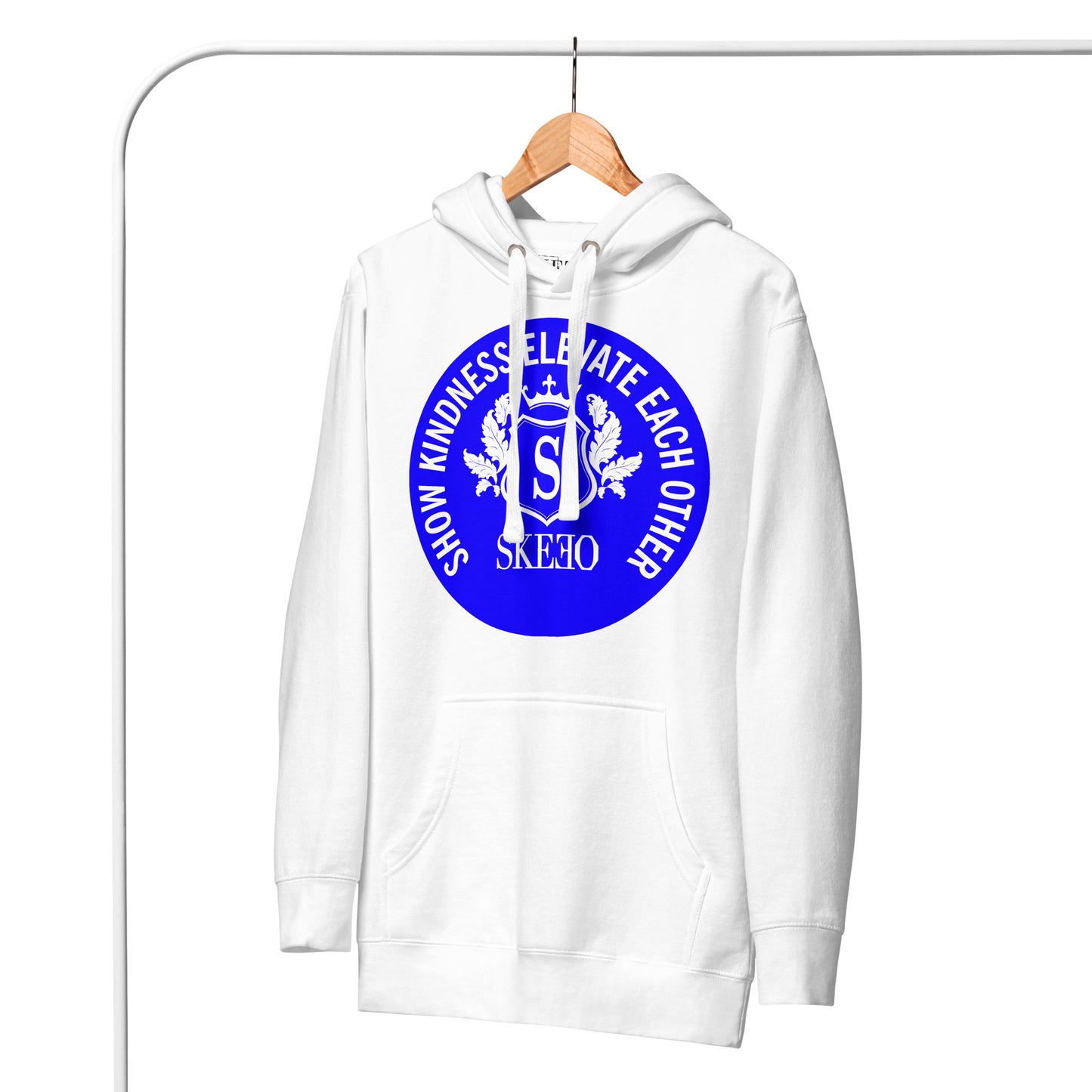 1 ASK Neon Blue Hoodie