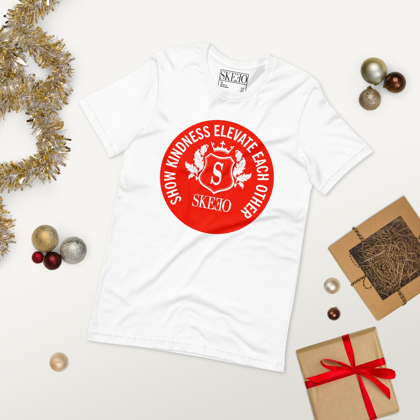 1 ASK White/Red T shirt