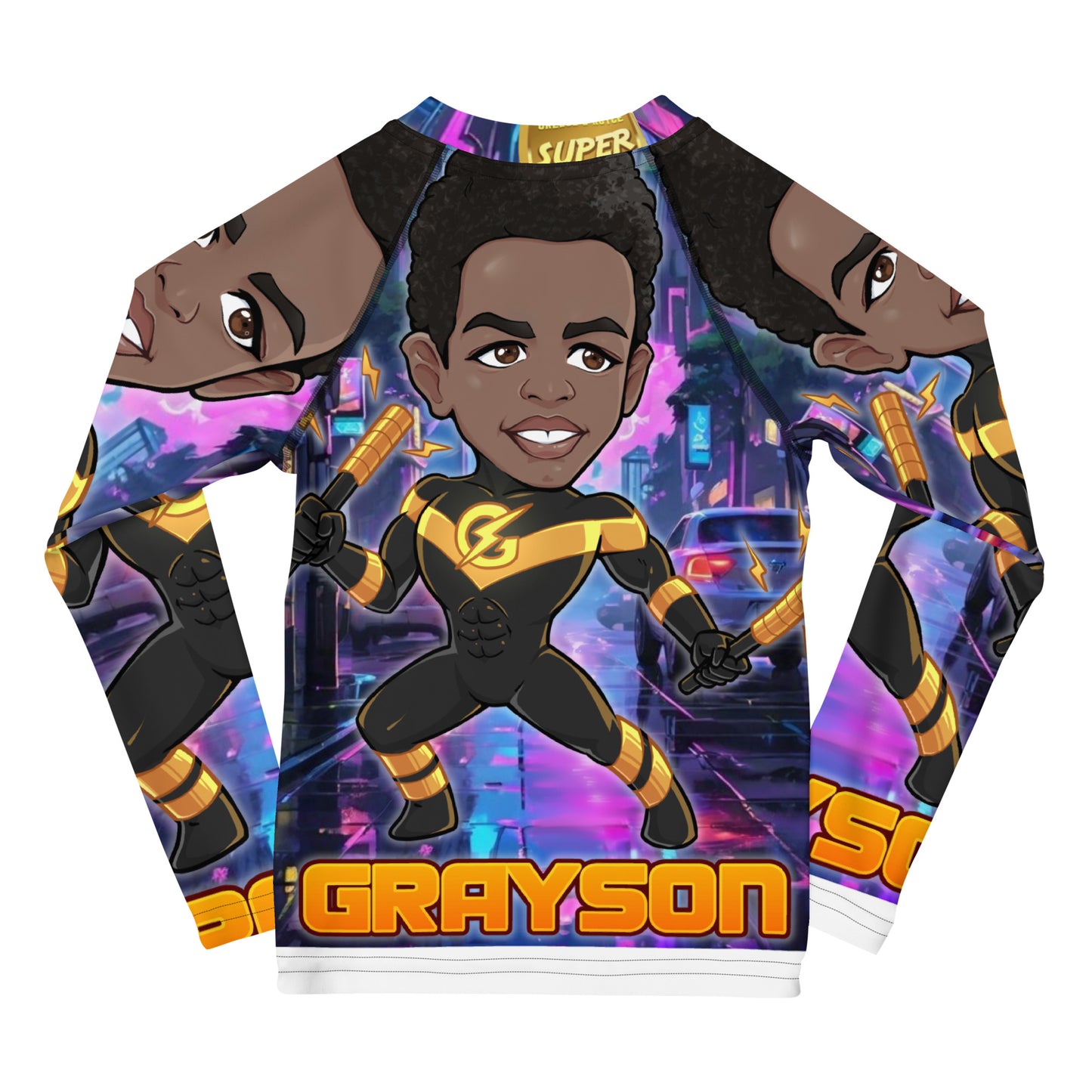 1 1AA Super Friends "Grayson" Rash Guard