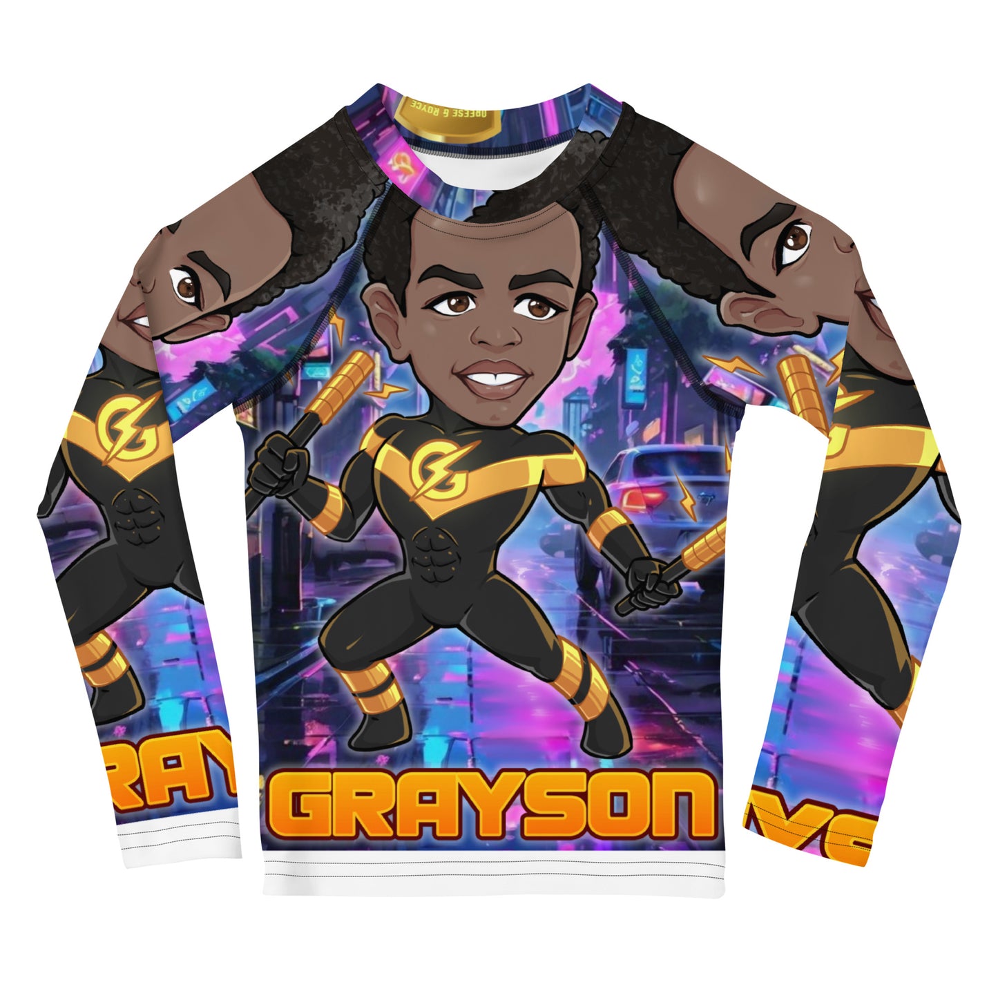 1 1AA Super Friends "Grayson" Rash Guard