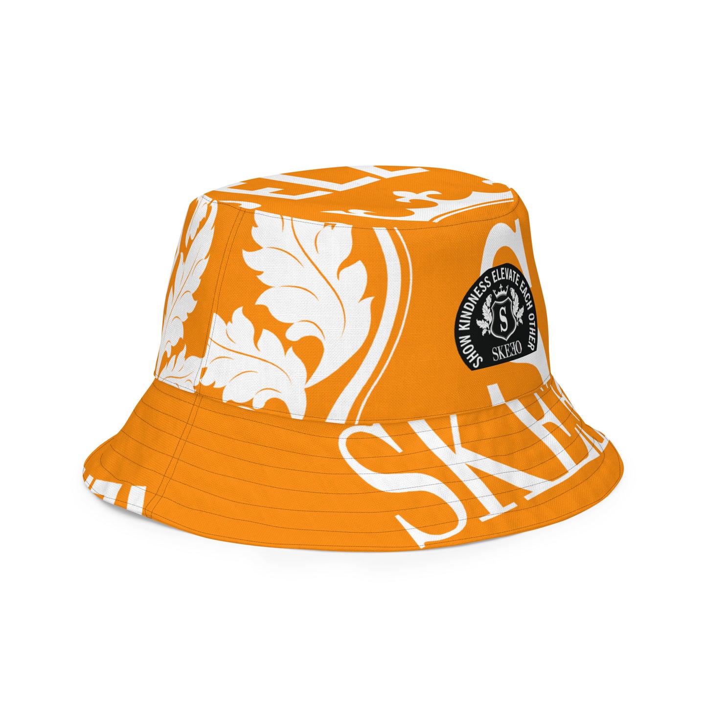 SK Neon Orange Reversible bucket hat