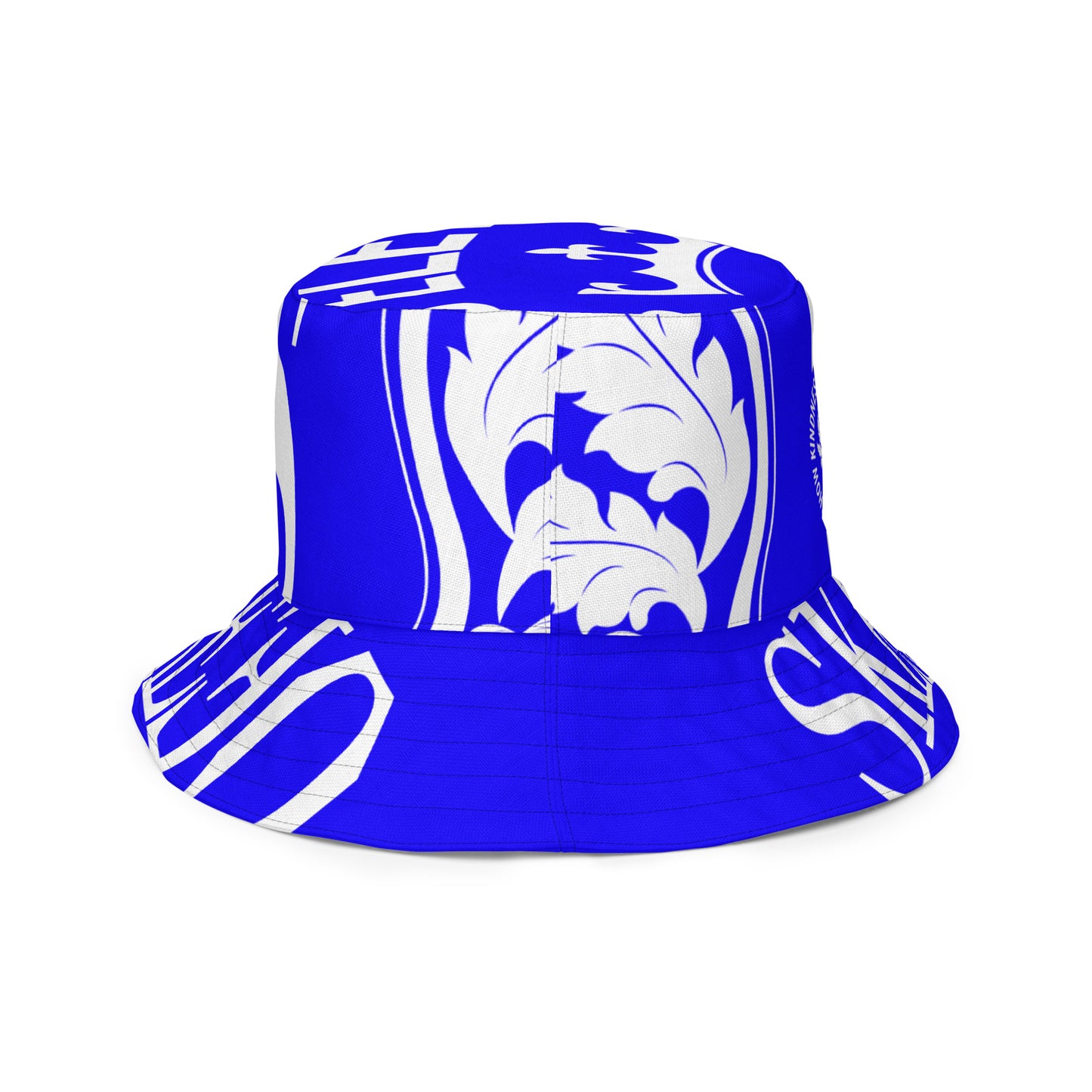 1 ASK Neon Blue Reversible bucket hat