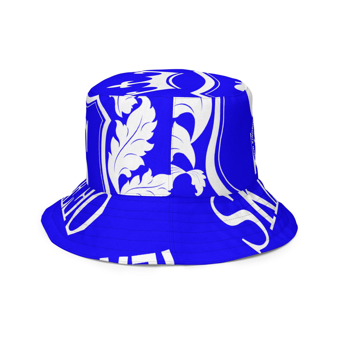 1 ASK Neon Blue Reversible bucket hat