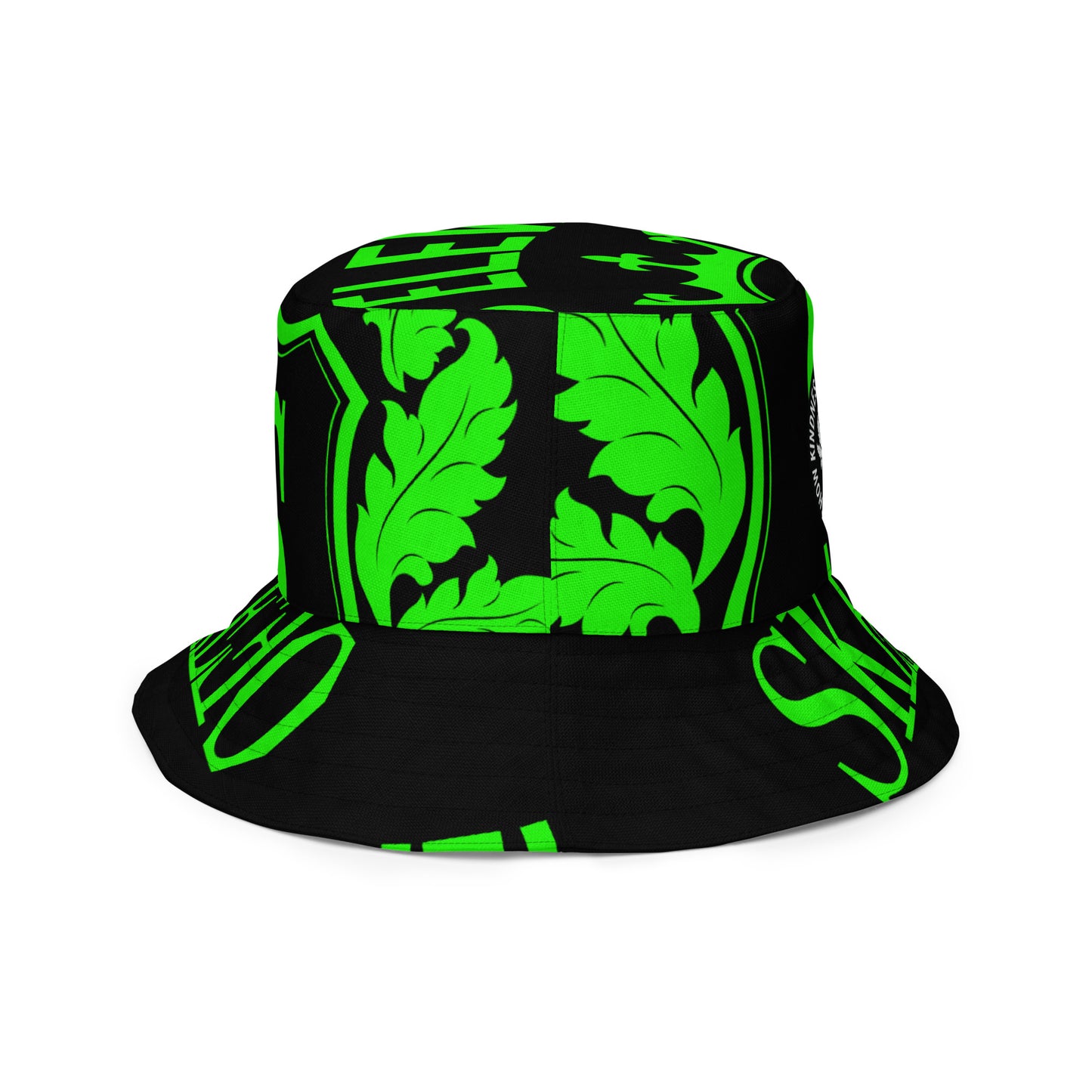 1 ASK Green/Black Gobblin Reversible bucket hat
