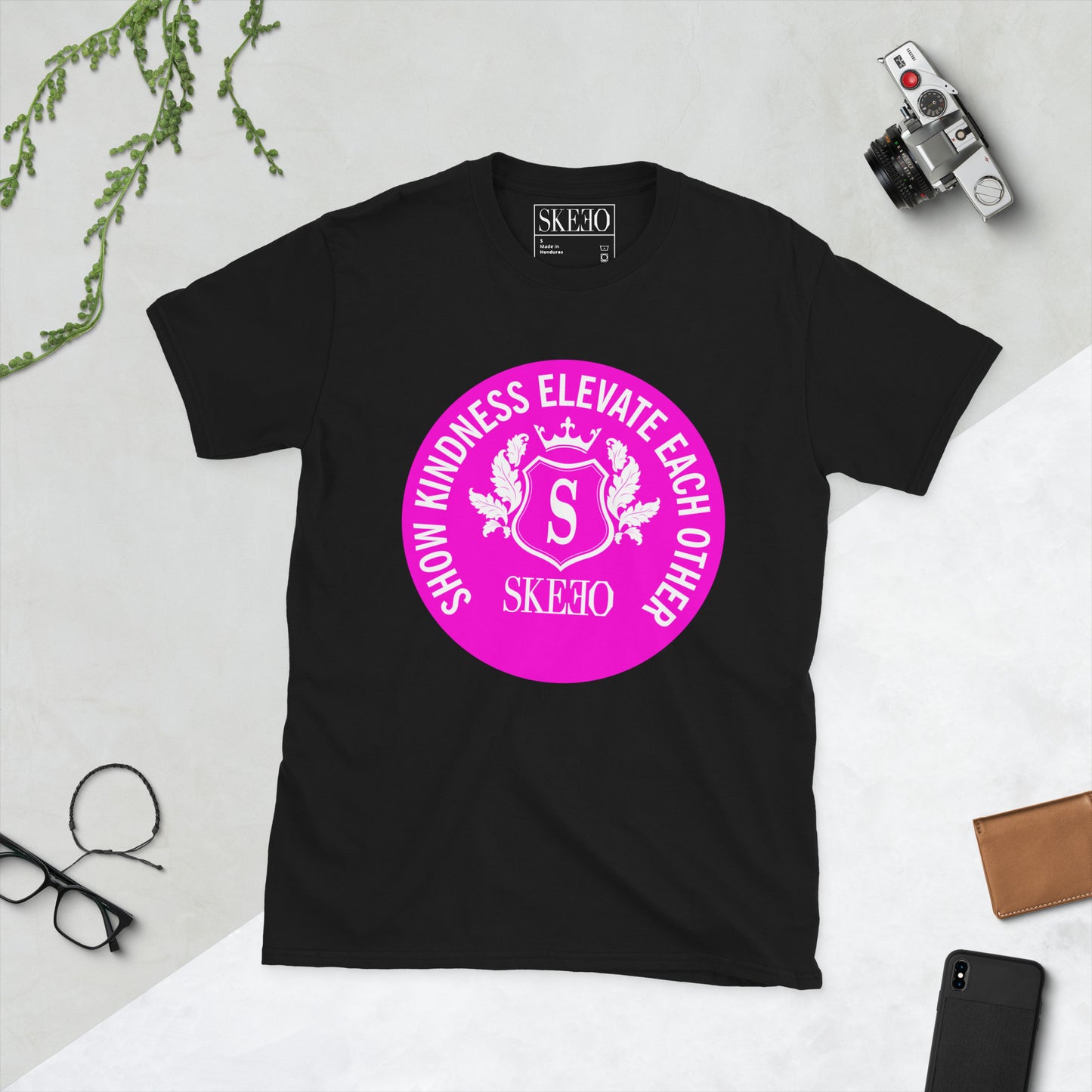1 ASK Neon Pink Logo T-Shirt