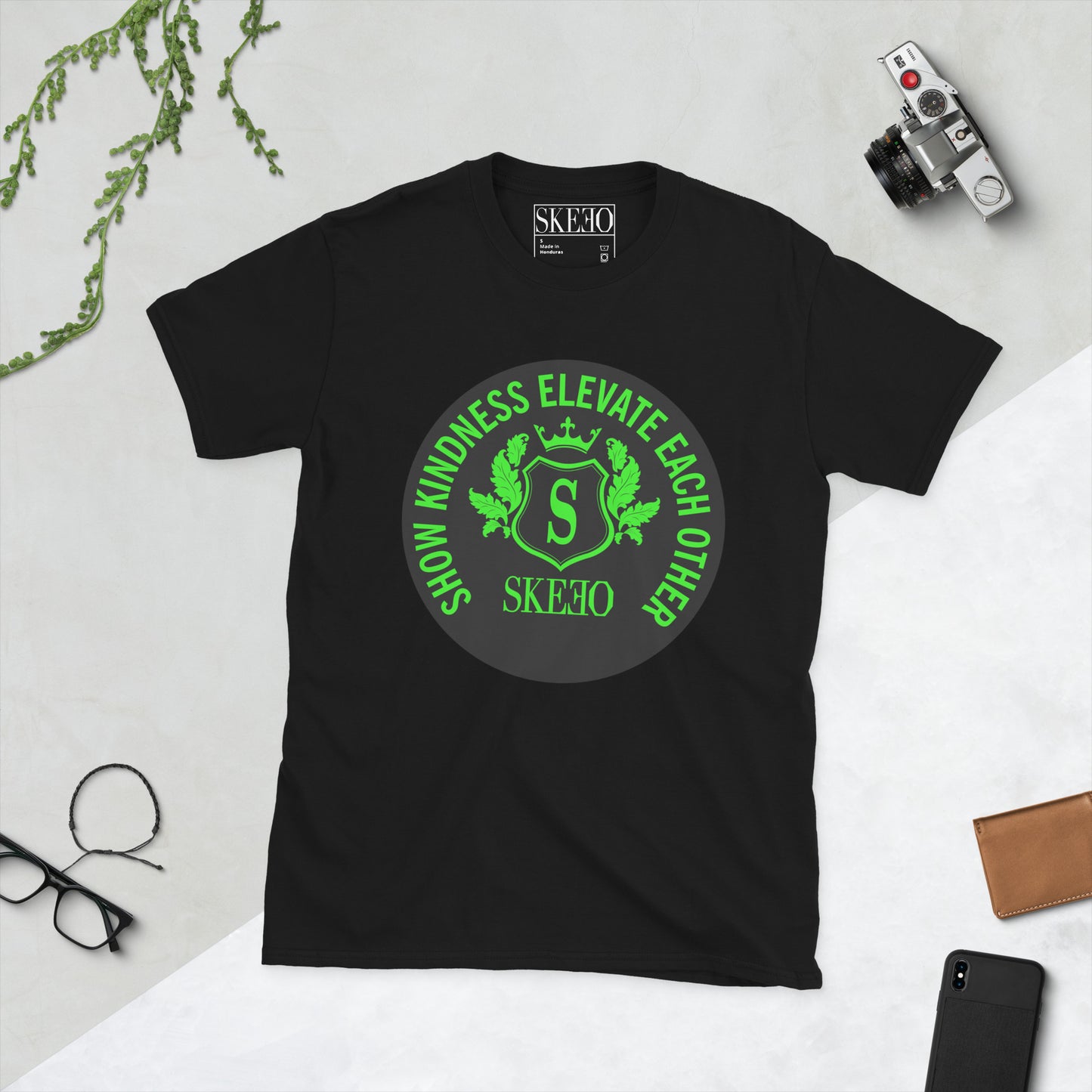 1 ASK Green/Black Logo T-Shirt