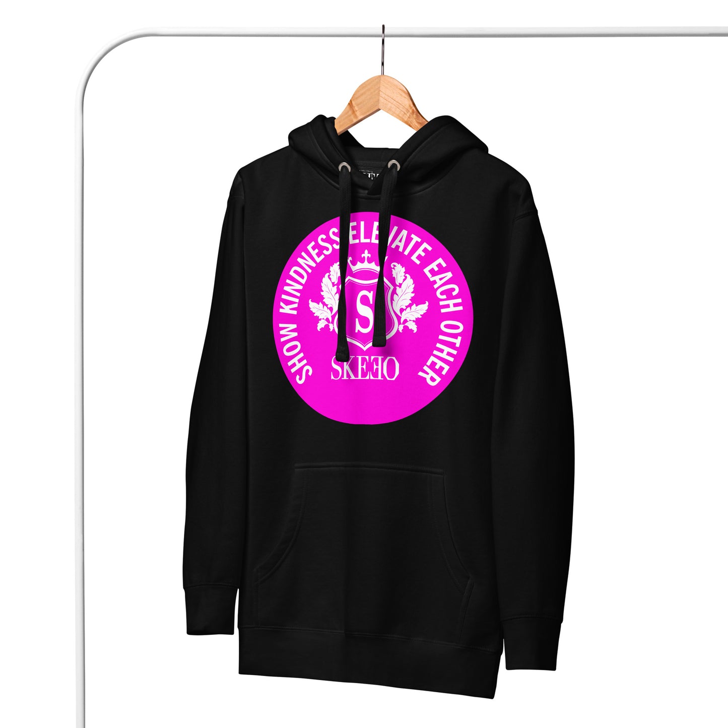 1 ASK Neon Pink Hoodie