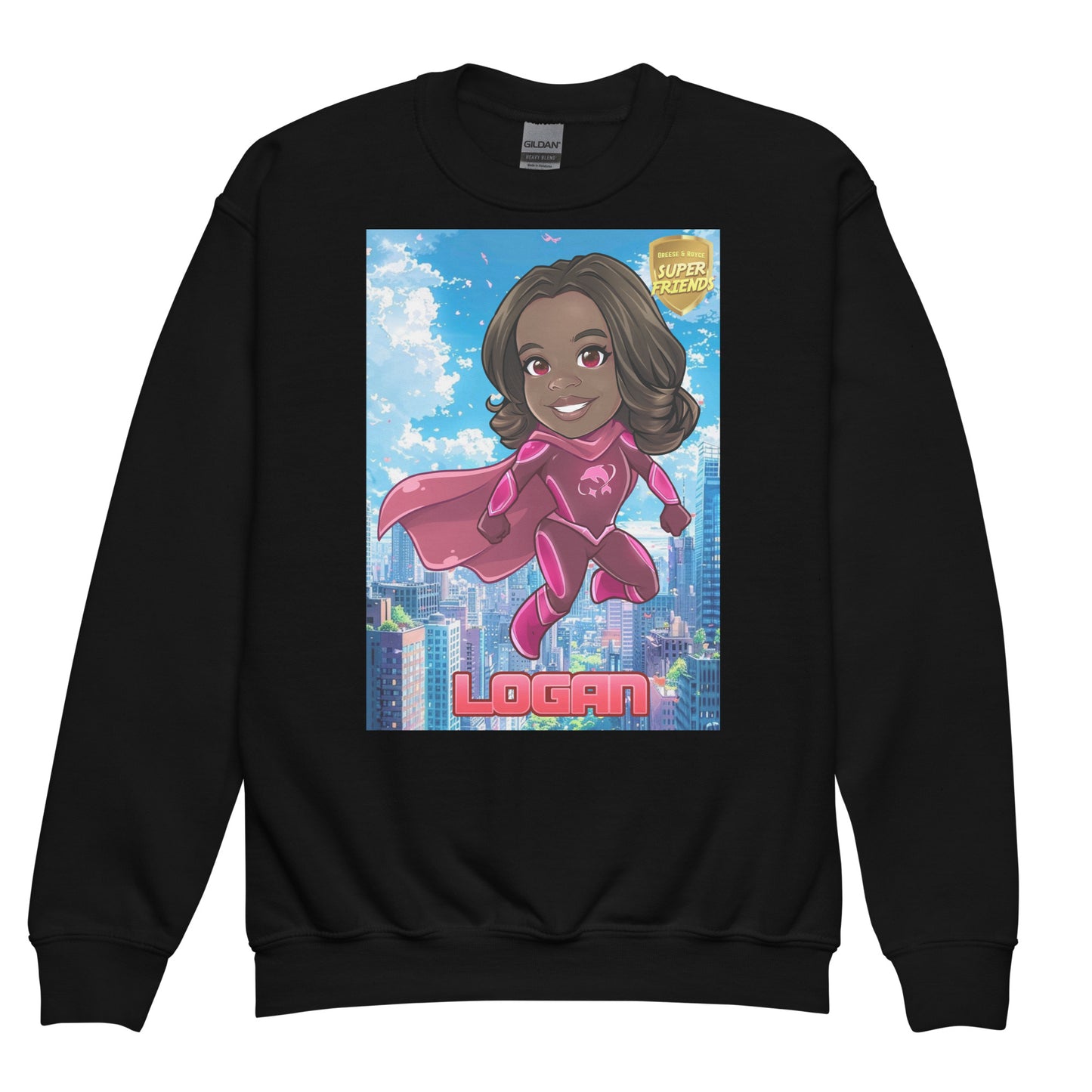 1 1AA Youth Logan crewneck sweatshirt