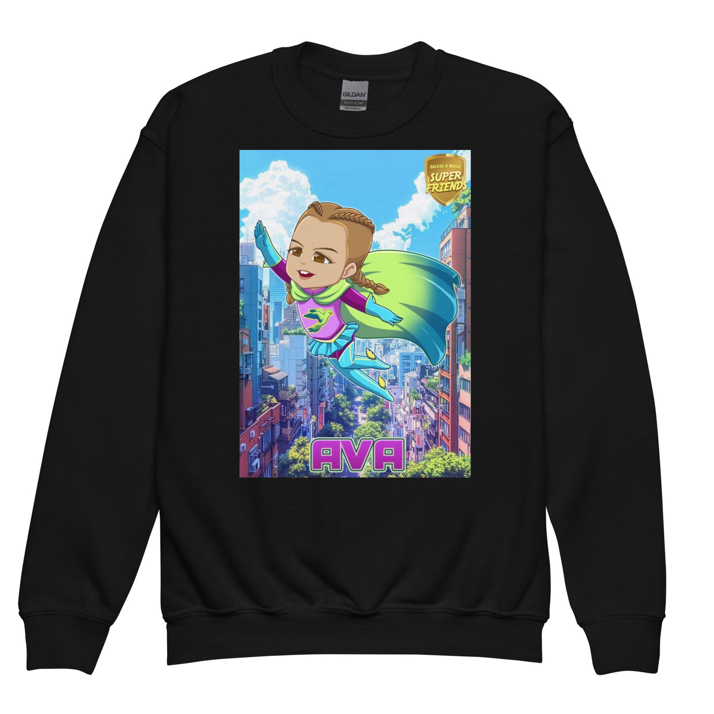 1 1AA Youth AVA crewneck sweatshirt