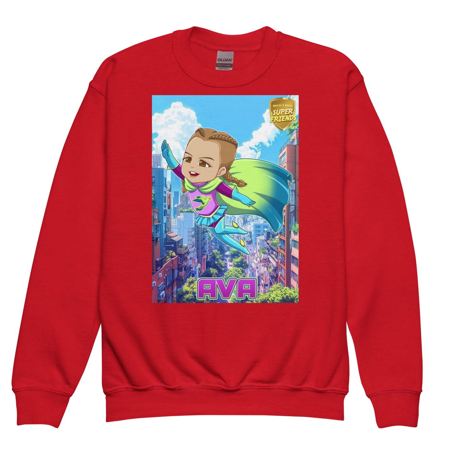 1 1AA Youth AVA crewneck sweatshirt