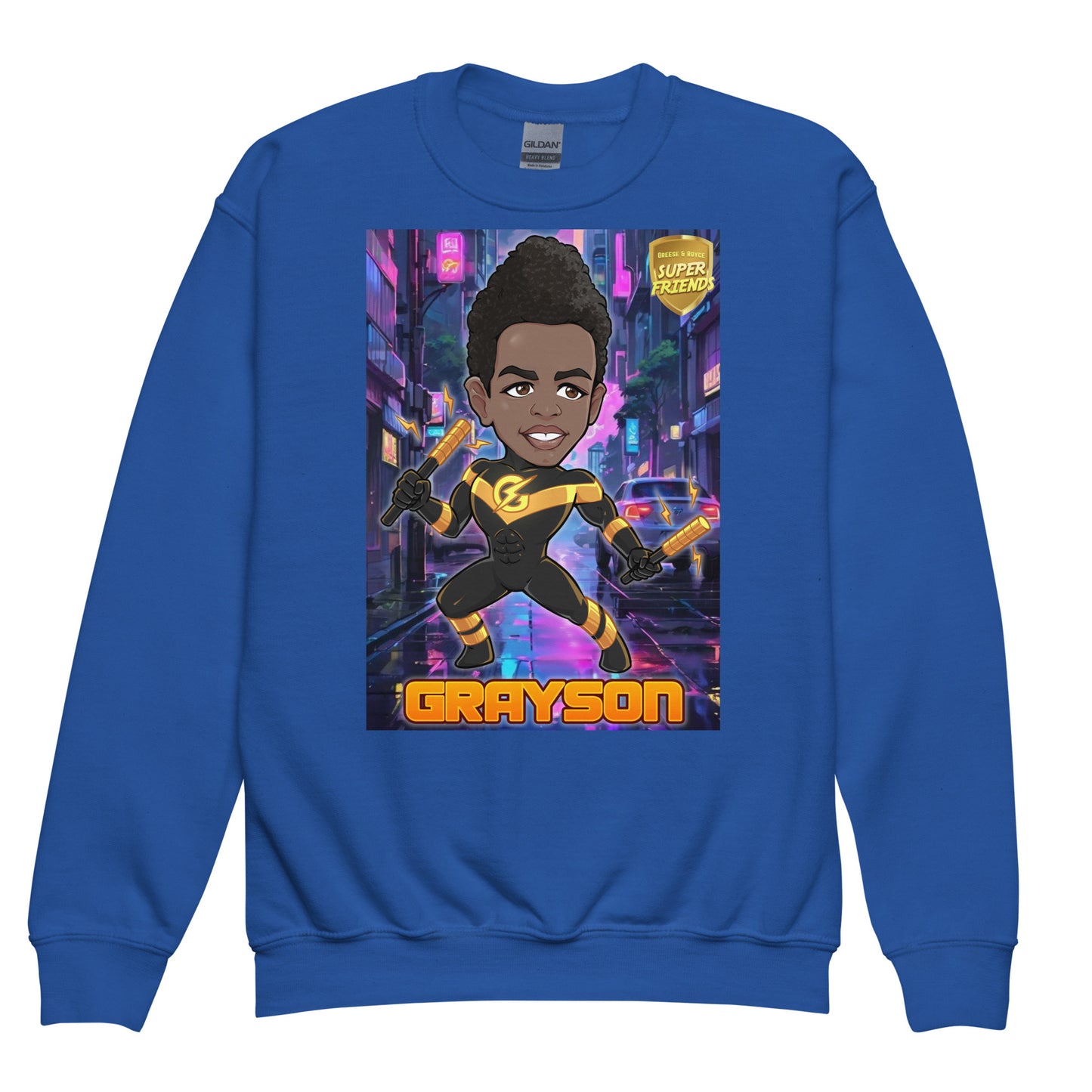 1 1AA Youth Grayson crewneck sweatshirt