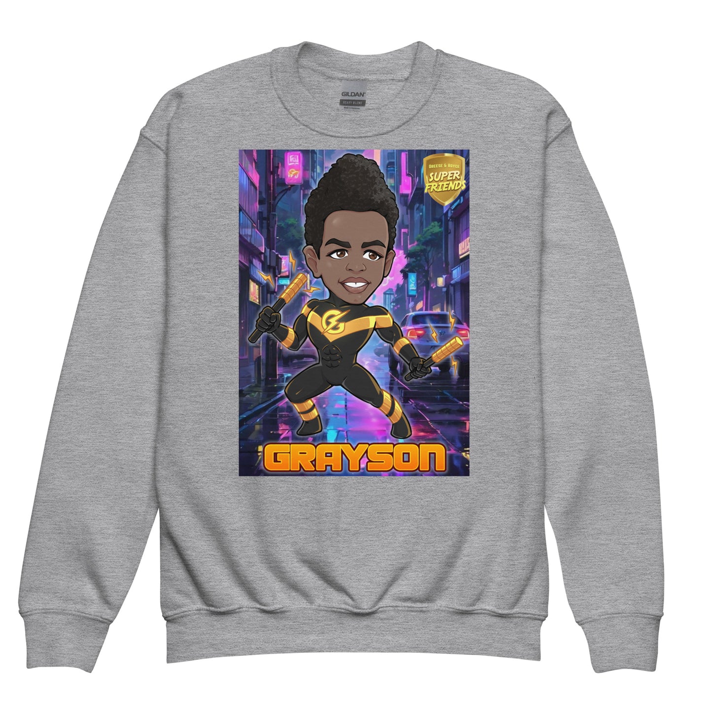 1 1AA Youth Grayson crewneck sweatshirt