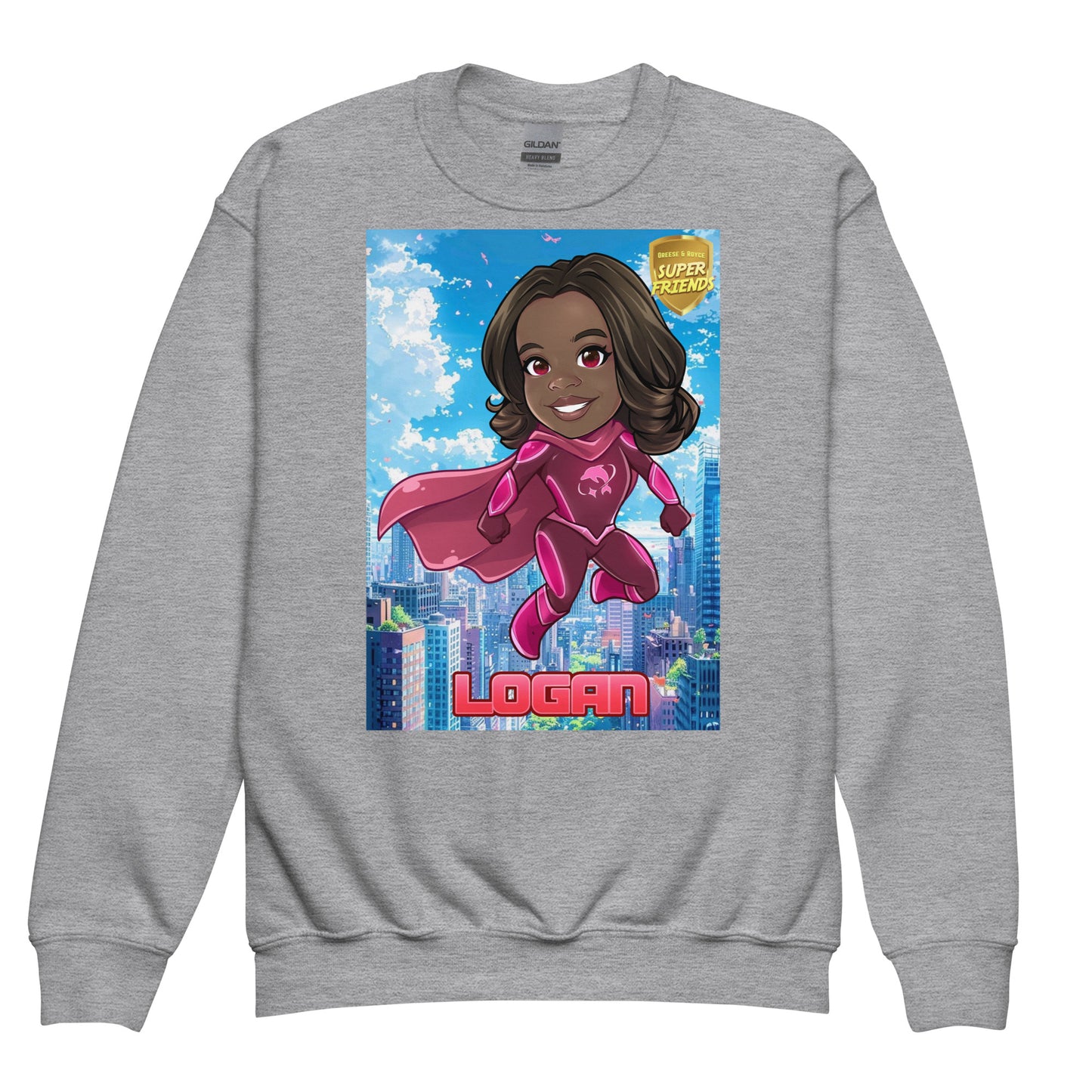 1 1AA Youth Logan crewneck sweatshirt