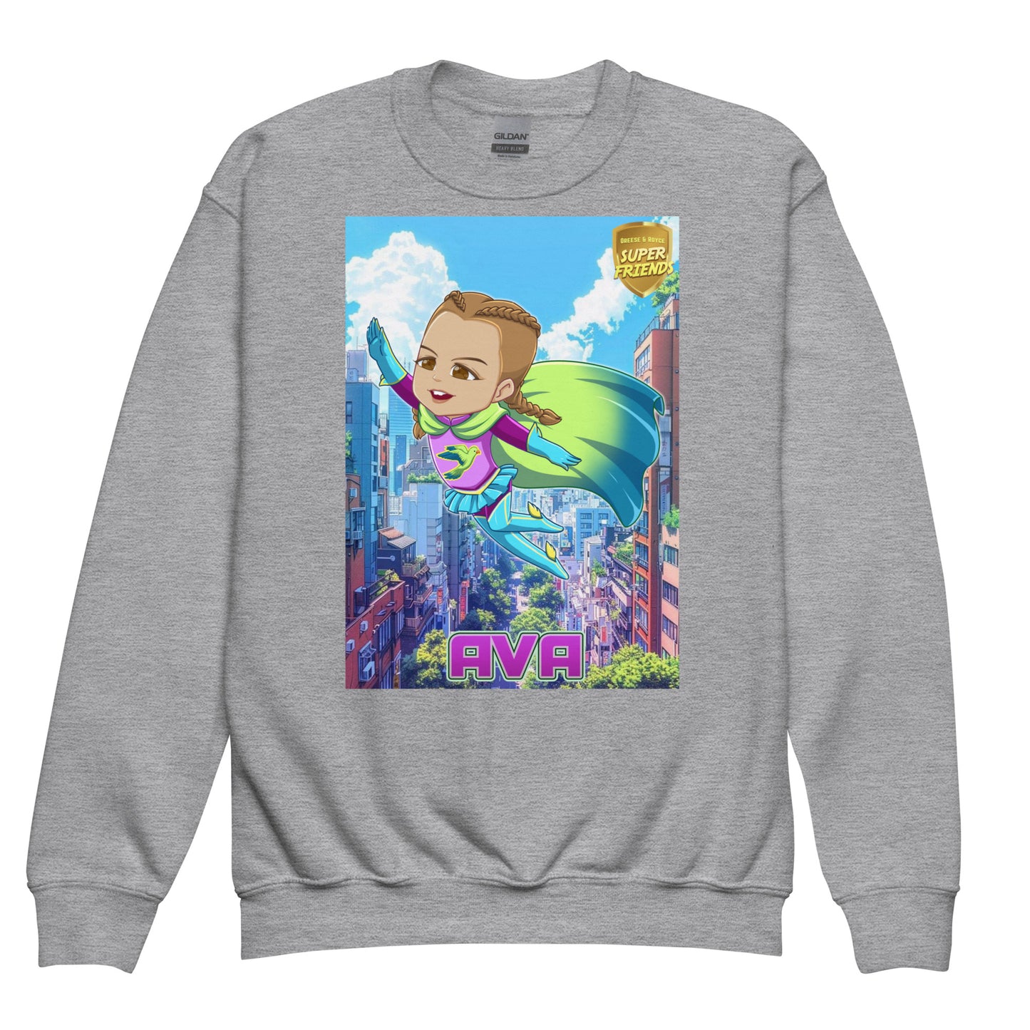 1 1AA Youth AVA crewneck sweatshirt