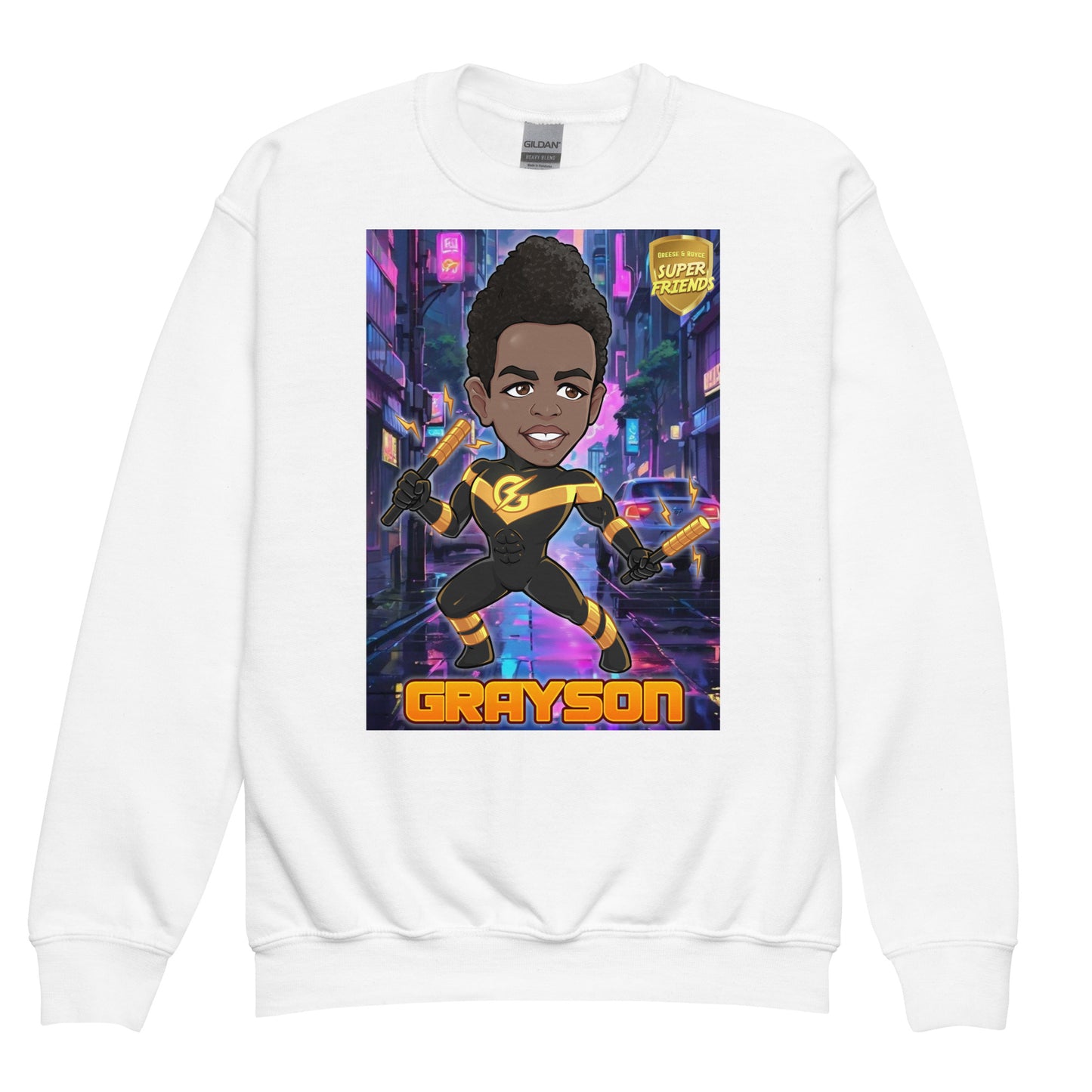 1 1AA Youth Grayson crewneck sweatshirt