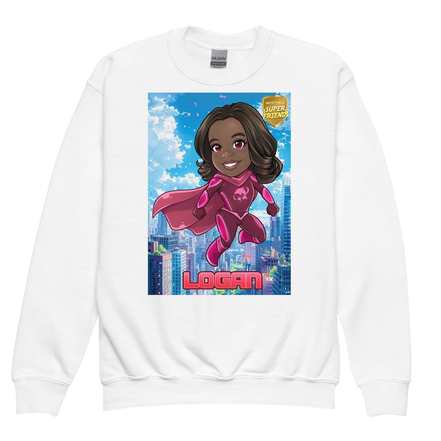 1 1AA Youth Logan crewneck sweatshirt