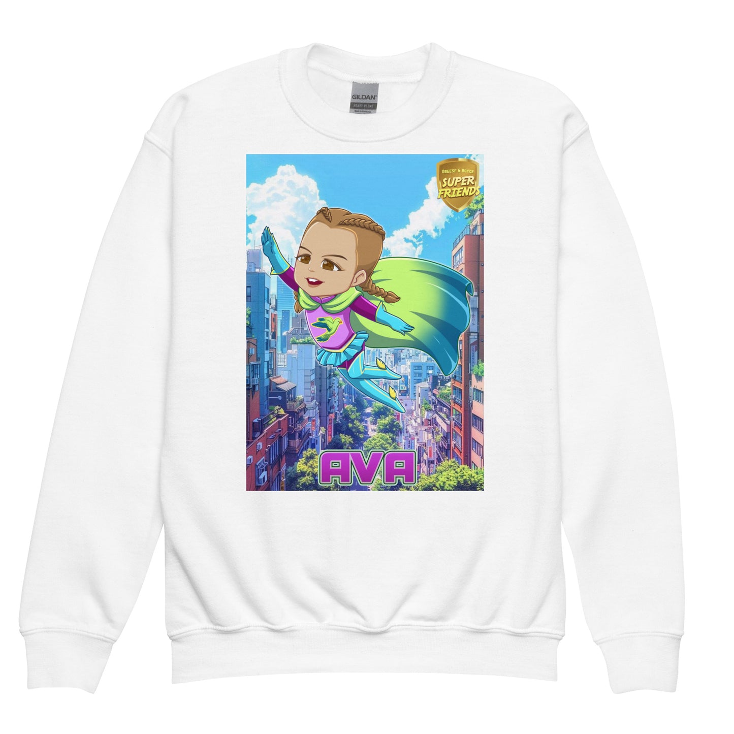 1 1AA Youth AVA crewneck sweatshirt